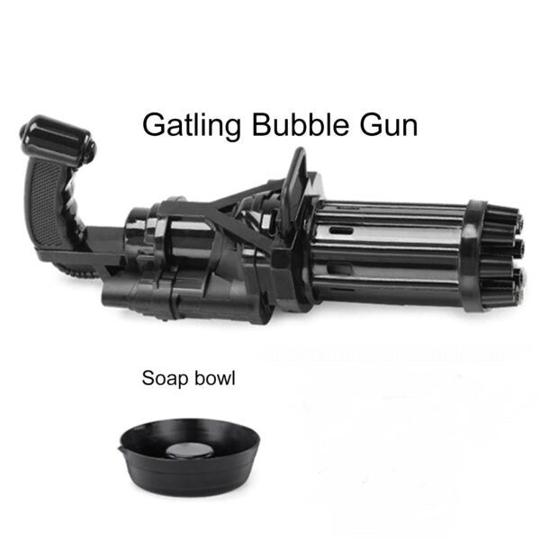 Kids Gatling Bubble Gun Toys Summer Automatic Soap Water Gatling Bubble Machine Children Indoor Outdoor Toy Blower Bubble (random Color)