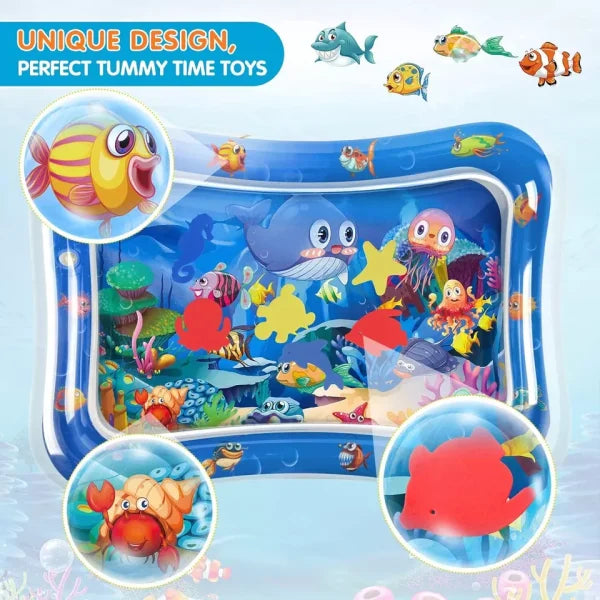 Sale Inflatable Leakproof Water Mat For Kids / Inflatable Tummy Time Mat – Random Color