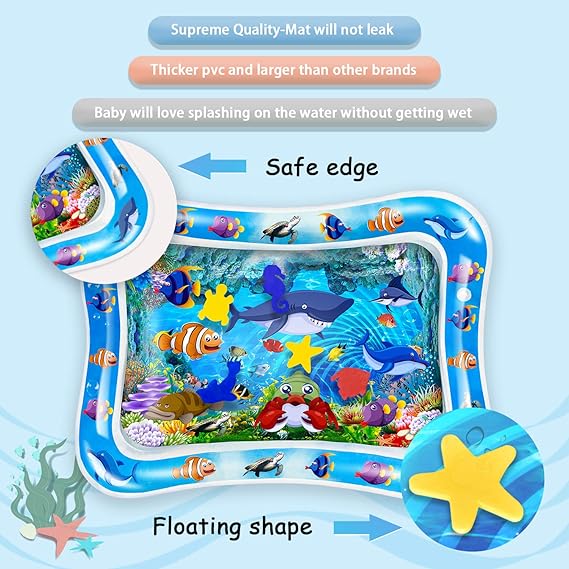 Sale Inflatable Leakproof Water Mat For Kids / Inflatable Tummy Time Mat – Random Color