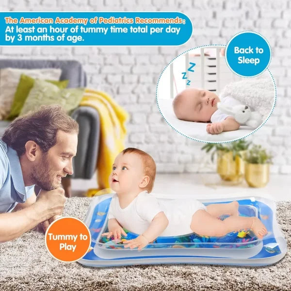 Sale Inflatable Leakproof Water Mat For Kids / Inflatable Tummy Time Mat – Random Color