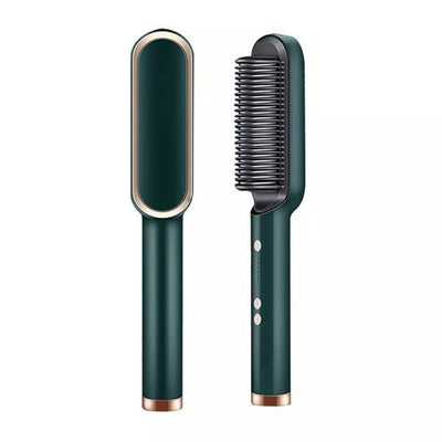 2-in-1 Hair Straightener Brush