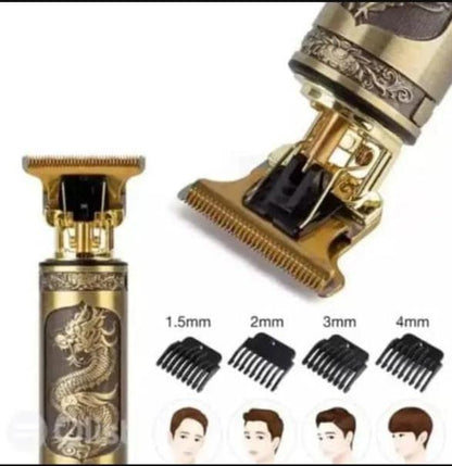 premium Rechargeable Golden hair trimmer for unisex with easy to clean-desgin