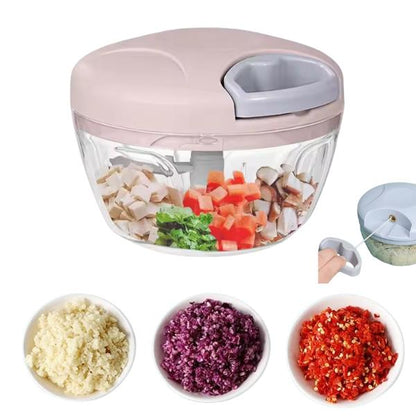 Double Manual Food Chopper-1pc  Kitchen essential for effortless meal prep ideas