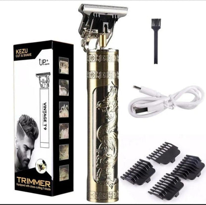 premium Rechargeable Golden hair trimmer for unisex with easy to clean-desgin