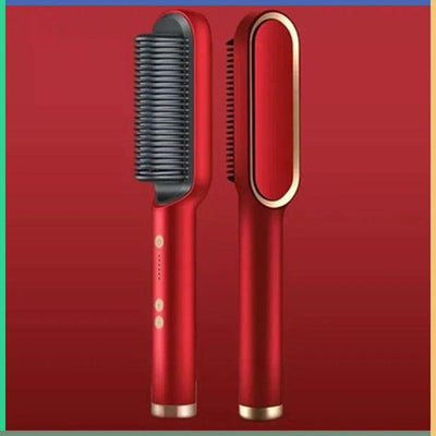 2-in-1 Hair Straightener Brush