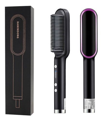 2-in-1 Hair Straightener Brush